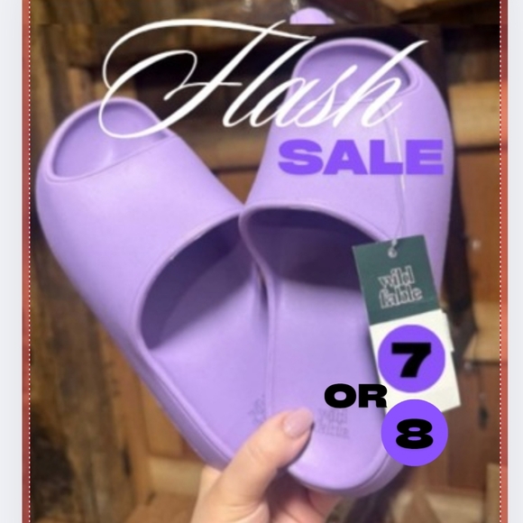 wild fable Shoes - Wild Fable Purple Women's Slide Sandals